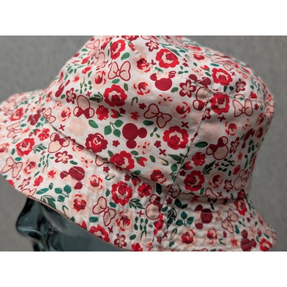 Disney Mickey Mouse Allower Ditsy Floral Print Reversible Bucket Hat